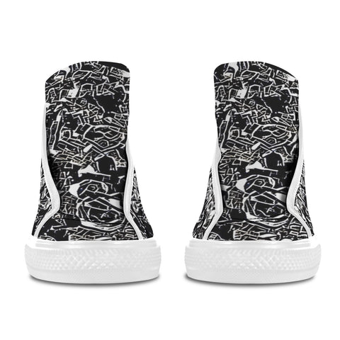 'Liqourice' (White Trim) Vancouver Canvas Boots