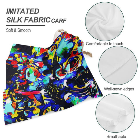 'Cosmos' All Over Print Scarf