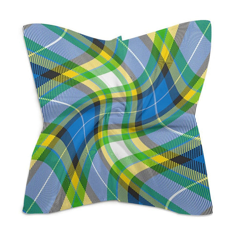 'Yorkshire Tartan' (Slant) Poly Scarf Square