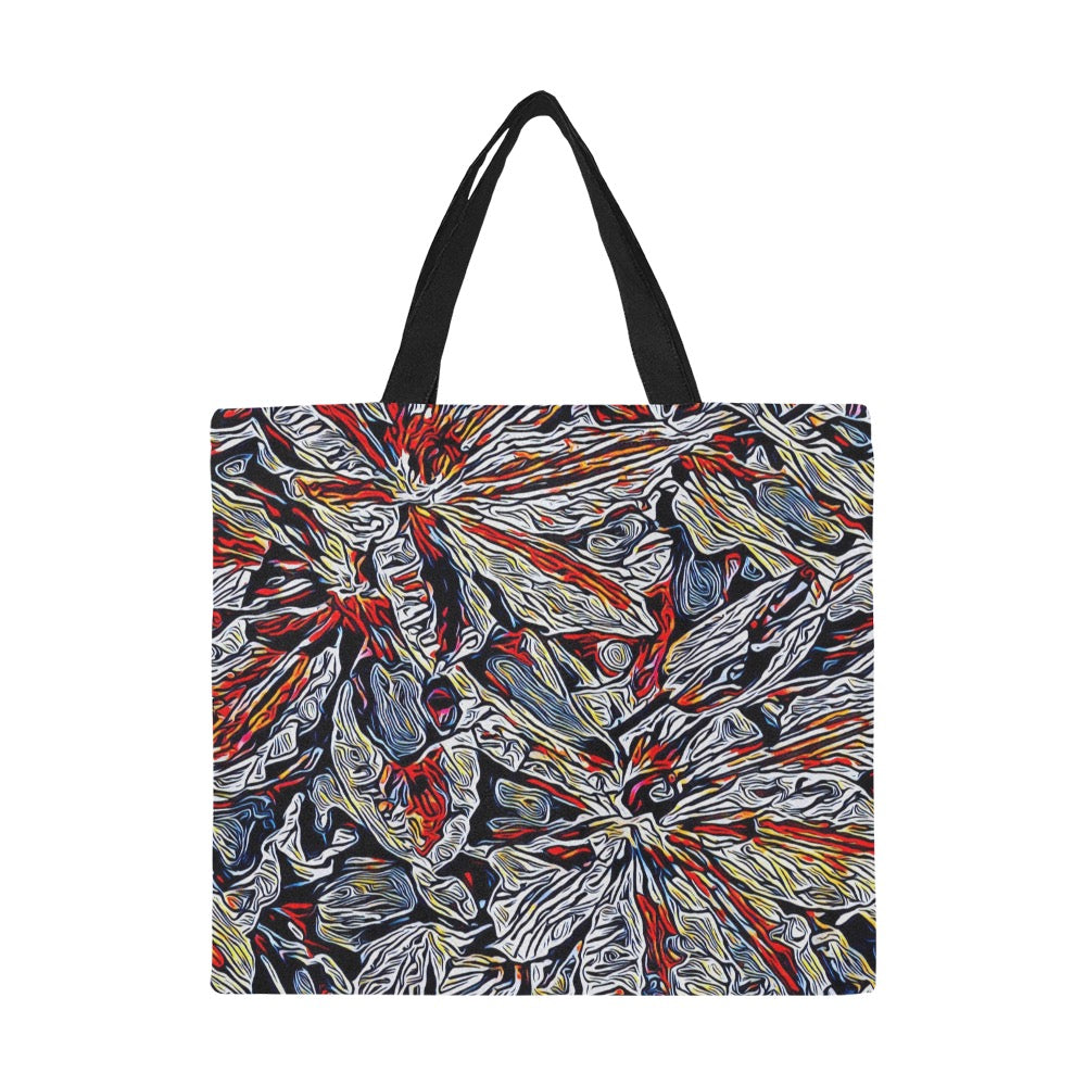 'Clematis Platinum' Large Canvas Tote