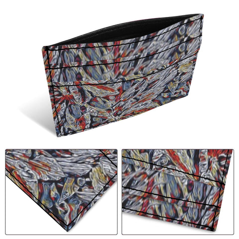 'Clematis Platinum' Faux Leather Cardholder