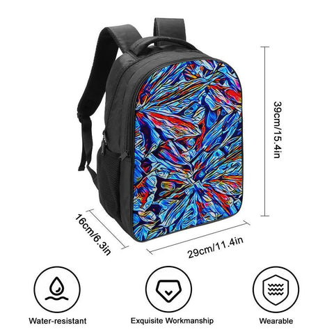 'Clematis Sapphire' Nylon Backpack