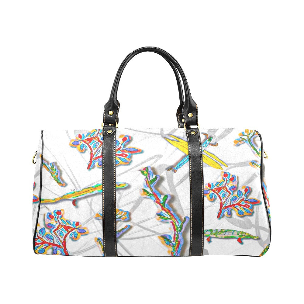 'Regenesis' (White Edit) Nylon Duffle with Faux Leather Trim