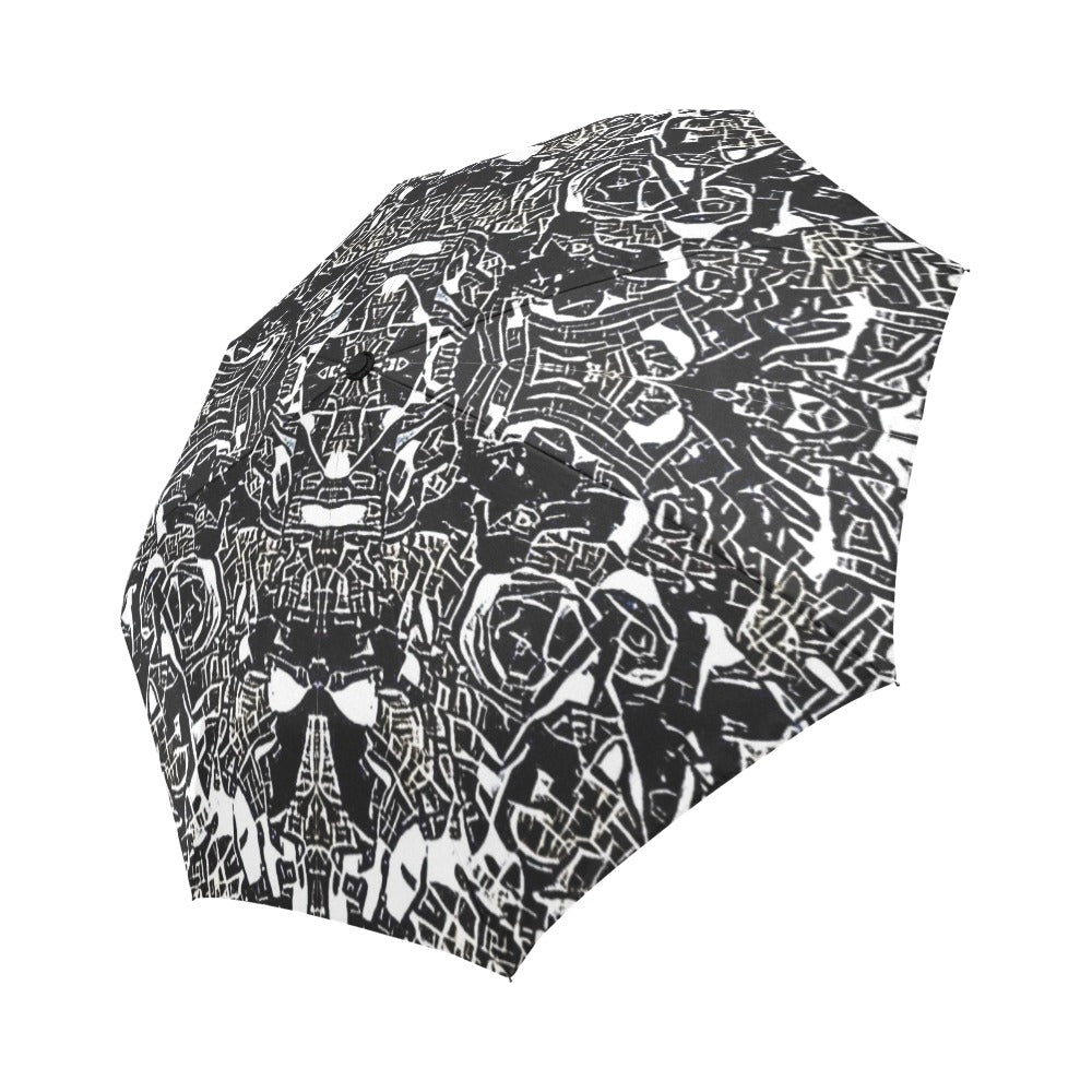 'Liquorice' Auto-Foldable Umbrella