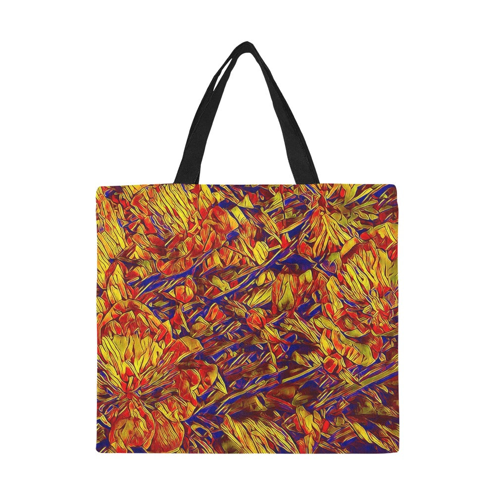 'Peony' Large Canvas Tote