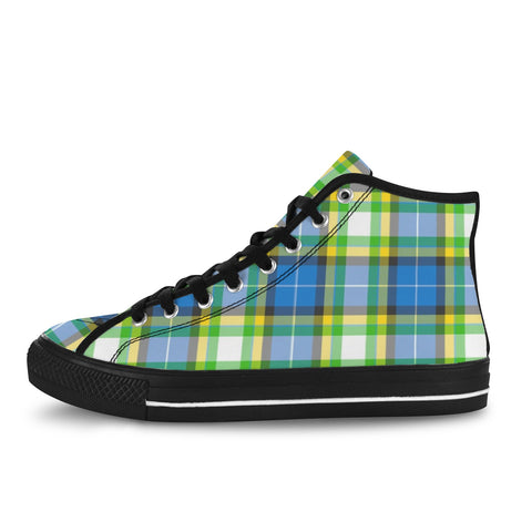 'Yorkshire Tartan' (Black) Women's 'Vancouver' High Top Boots