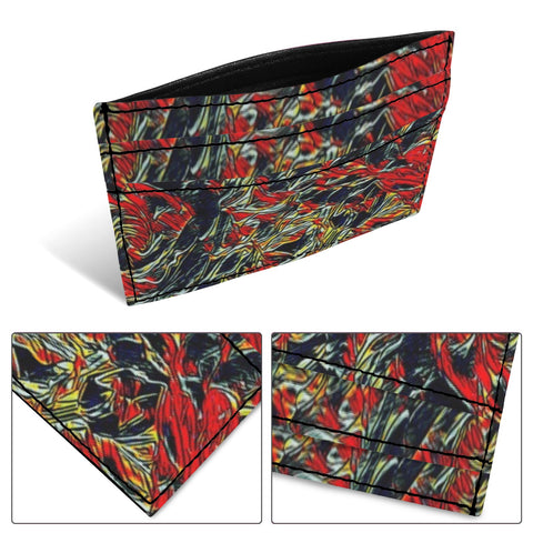 'Earthquake' Faux Leather Cardholder