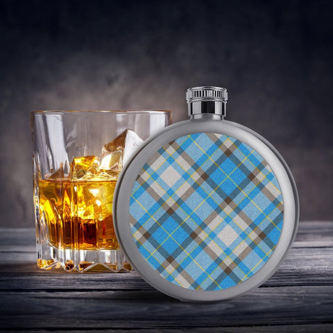 'Yorkshire Marine' (Slant)  Hip Flask