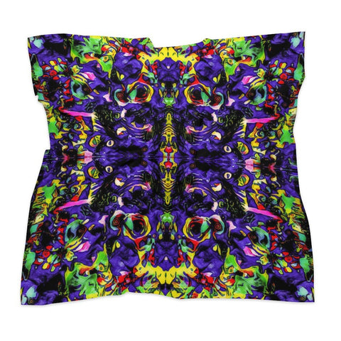 'Purple Haze' Poly Scarf Square