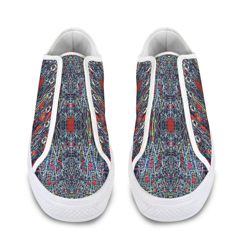'Graphite' (White) Seattle Low Top Men's Shoes (Model 1013-6)