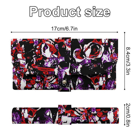 'Gothic Rose' Faux Leather Glasses Case