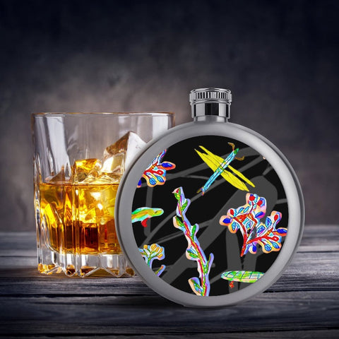 'Regenesis' (Black Edit) Hip Flask
