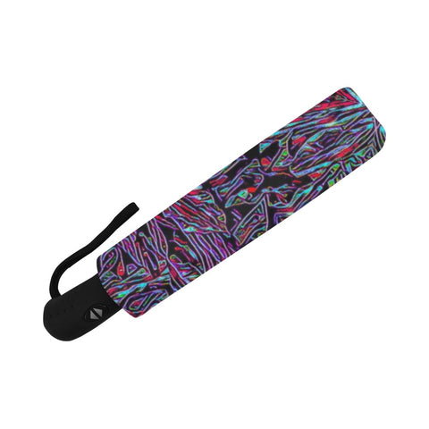 'Clematis Neon' Auto-Foldable Umbrella