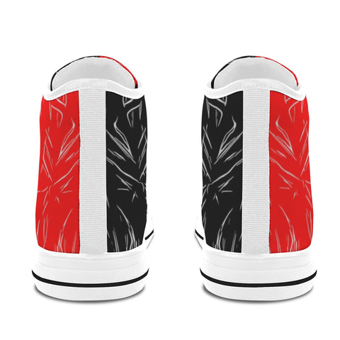 'Bloodlust' (White) Women's Canvas Boots