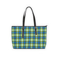 'Yorkshire Tartan' PU Leather Zipped Tote