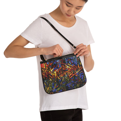 'Graffiti Aqua' Shoulder Bag