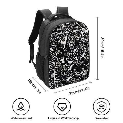'Liquorice' Nylon Backpack