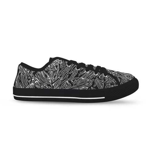 'Filament' (Black Trim) Women's Canvas Plimsolls
