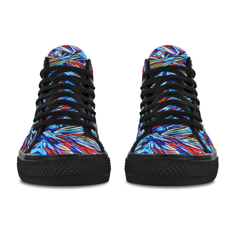 'Clematis Sapphire' (Black Trim) Vancouver Canvas Boots