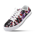 'Gothic Rose' (White Trim) Women's Canvas Plimsolls