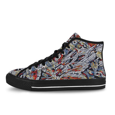 'Clematis Platinum' (Black Trim) Vancouver Canvas Boots