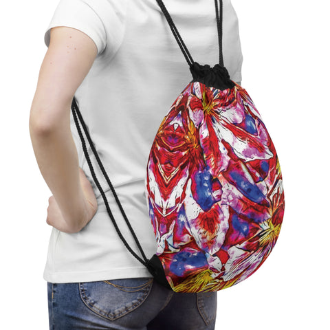 'Clematis' Drawstring Bag