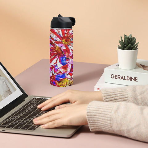 'Clematis' Insulated Water Bottle