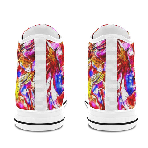 'Clematis' (White) Women's 'Vancouver' High Top Boots