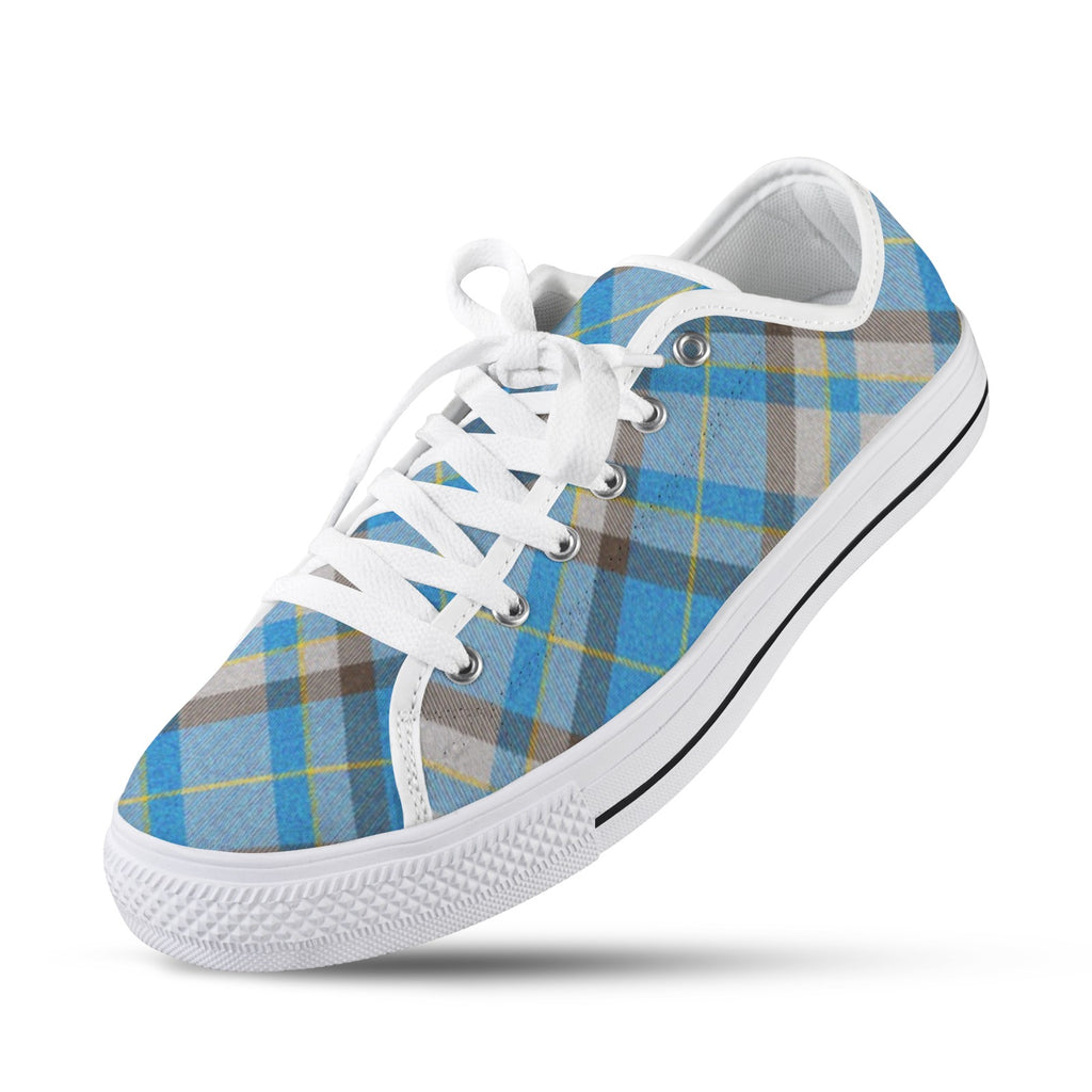 'Yorkshire Marine' (Slant/White Trim) Women's Canvas Plimsolls
