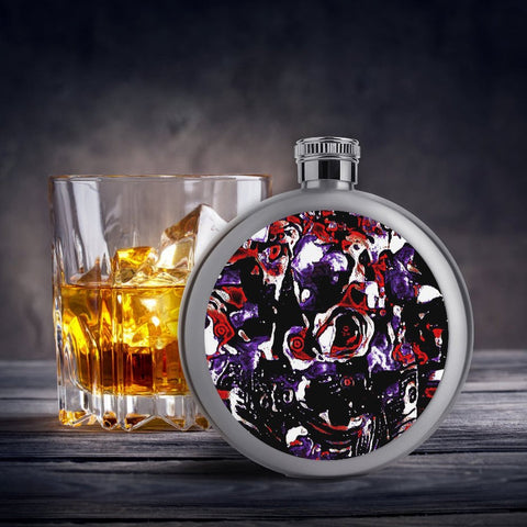 'Gothic Rose' Hip Flask