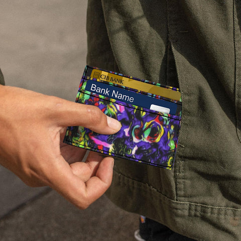 'Purple Haze' Faux Leather Cardholder