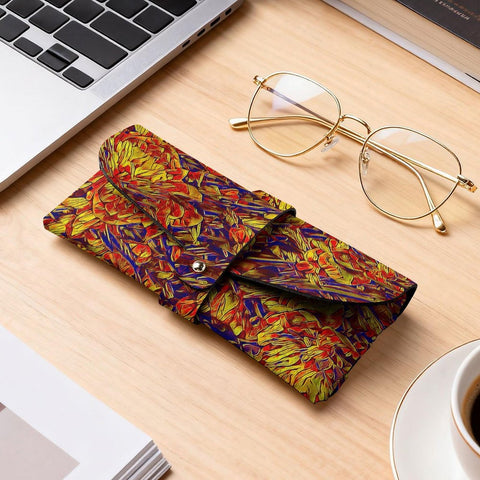 'Peony' Faux Leather Glasses Case