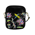 'Regenesis' (Black Edit) Faux Leather Sling Pouch