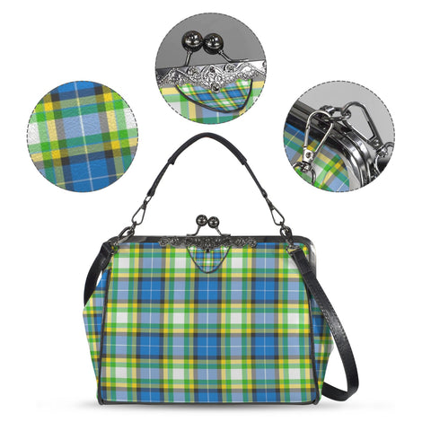 'Yorkshire Tartan' Kisslock Crossbody Shoulder Bag (Model 1752)