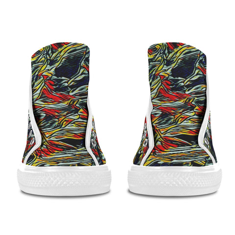 'Earthquake' (White Trim) Vancouver Canvas Boots