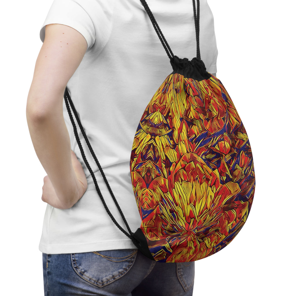 'Peony' Drawstring Bag