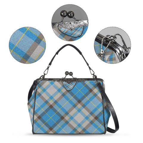 'Yorkshire Marine' (Slant) Faux Leather Kisslock Handbag Crossbody