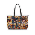 'Boilerplate' PU Leather Zipped Tote