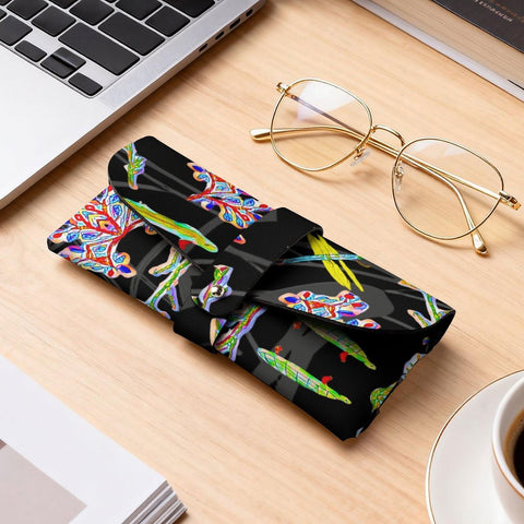 'Regenesis' (Black Edit) Faux Leather Glasses Case