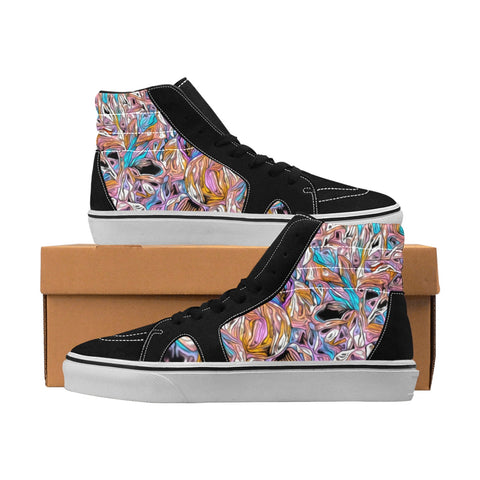 'Psychedelique' Men's High Top Skateboarding Boots
