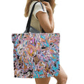 'Psychedelique' Large Canvas Tote
