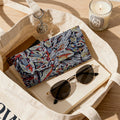 'Clematis Platinum' Faux Leather Glasses Case