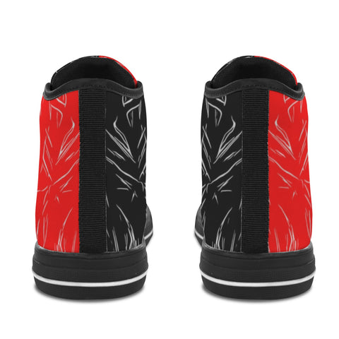 'Bloodlust' (Black) Women's Canvas Boots