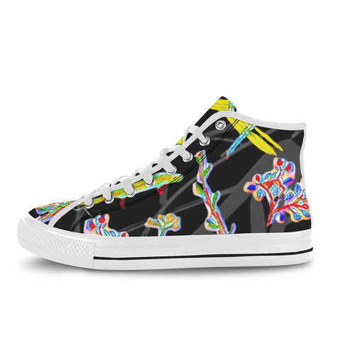 'Regenesis' (Black Edit - White Trim) Vancouver Canvas Boots