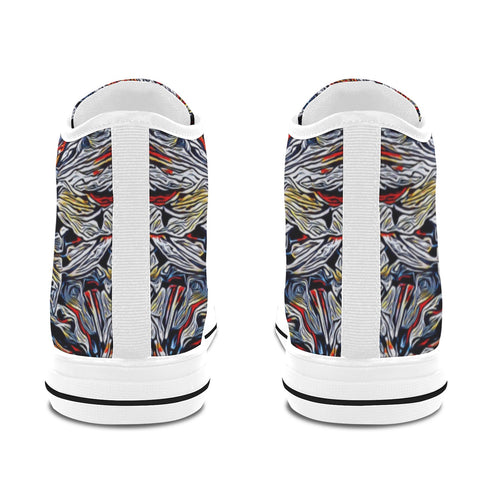 'Clematis Platinum' (White Trim) Vancouver Canvas Boots