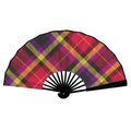 'Yorkshire Moorland' (Slant / Black Edge) Double-Sided Folding Bamboo Fan