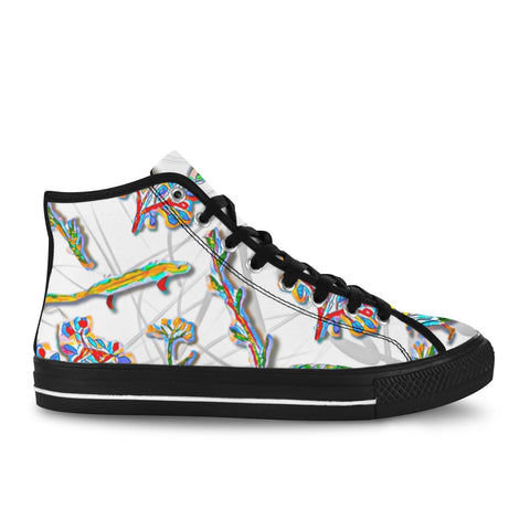 'Regenesis' (White Edit - Black Trim) Vancouver Women's Canvas Boots
