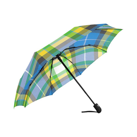 'Yorkshire Tartan' (Slant) Auto-Foldable Umbrella