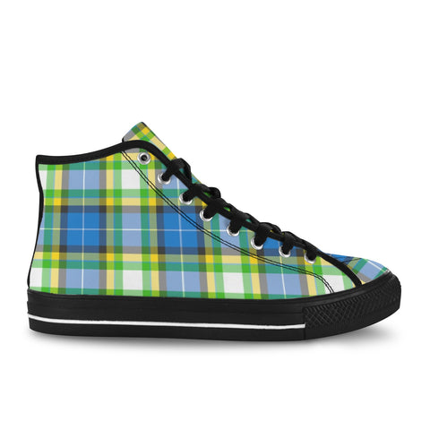 'Yorkshire Tartan' (Black) Women's 'Vancouver' High Top Boots