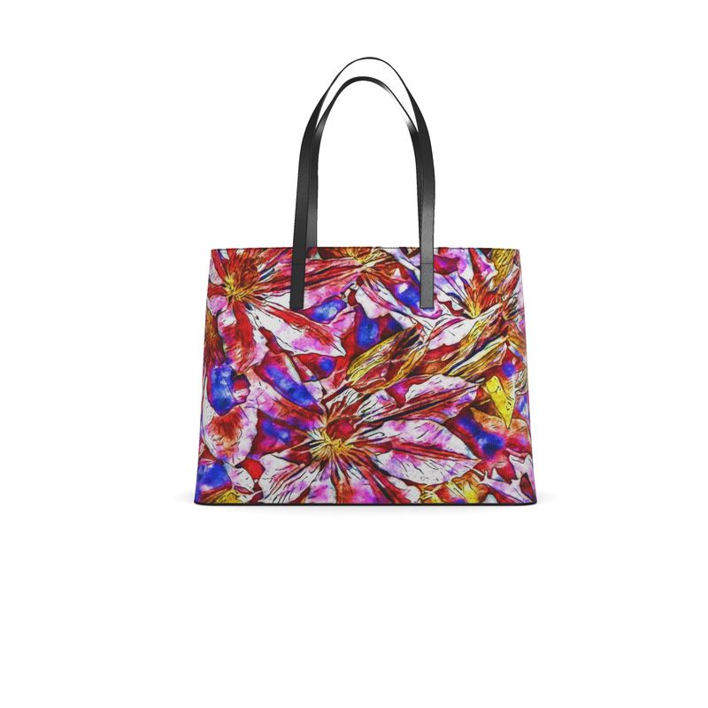 'Clematis Cerise' Tote Shopper